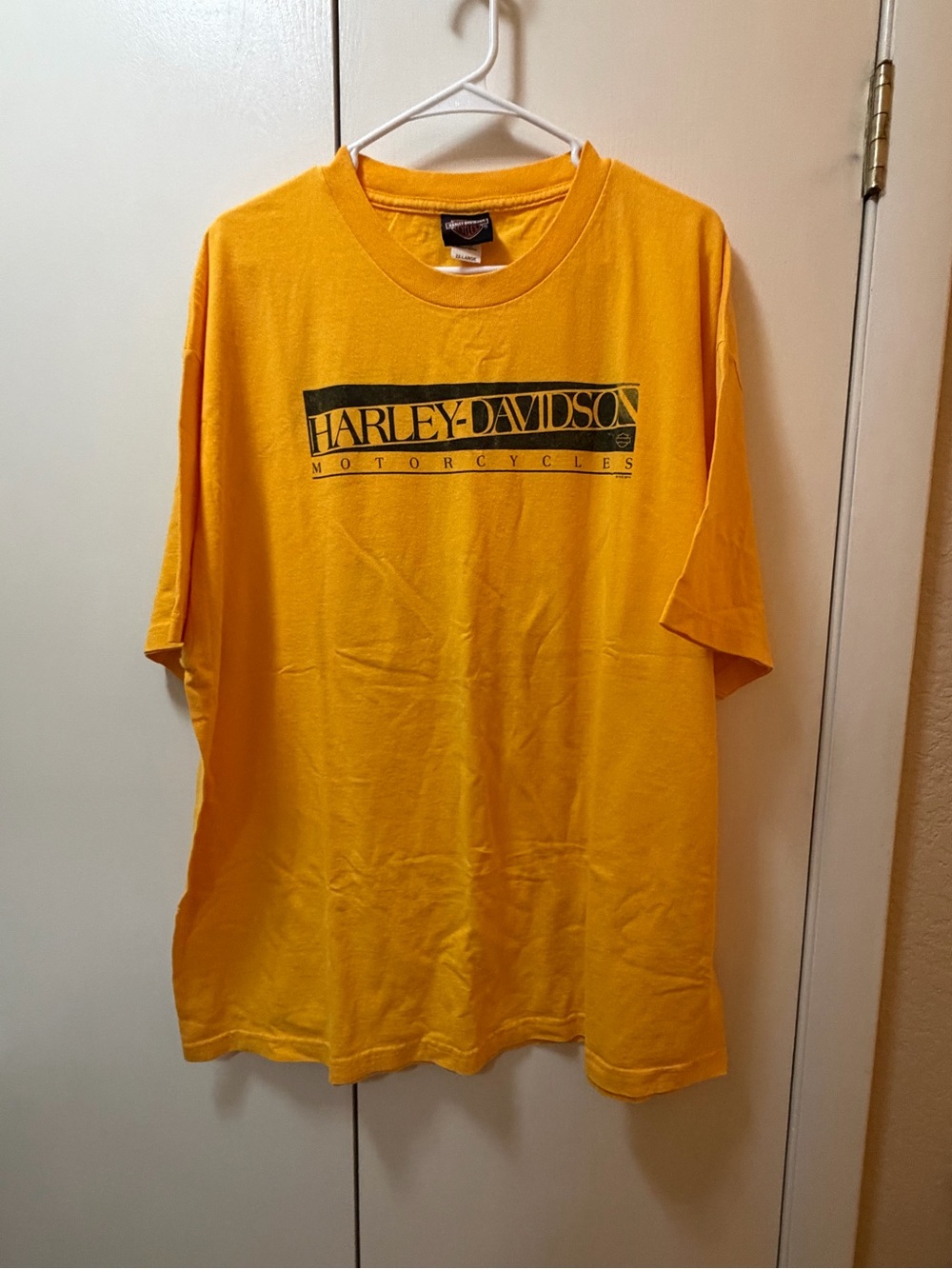 Vintage Style Harley-Davidson Gold Short Sleeve Logo Tee